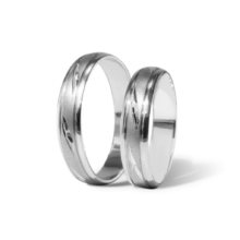 Agnes stříbrné snubní prsteny bílé zlato šperky milan jiříček A35