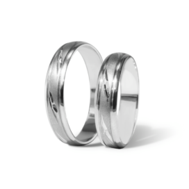 Agnes stříbrné snubní prsteny bílé zlato šperky milan jiříček A35