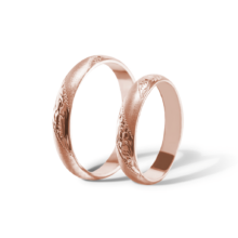 Amber snubní prsteny růžové zlato šperky milan jiříček