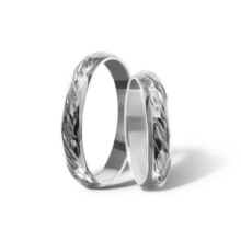 Amelie stříbrné snubní prsteny bílé zlato šperky milan jiříček