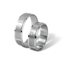 Calie stříbrné snubní prsteny bílé zlato šperky milan jiříček K30