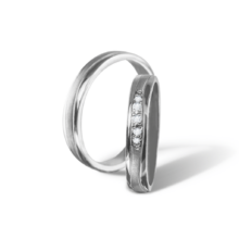 Cassie stříbrné snubní prsteny bílé zlato šperky milan jiříček K91