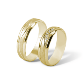 Catherin zlaté snubní prsteny žluté zlato šperky milan jiříček K92
