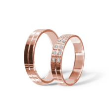 Ciara snubní prsteny růžové zlato šperky milan jiříček k75