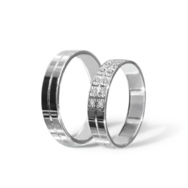 Ciara stříbrné snubní prsteny bílé zlato šperky milan jiříček k75