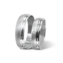 Claire stříbrné snubní prsteny bílé zlato šperky milan jiříček K89