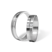 K74 stříbrné snubní prsteny carmen bílé zlato šperky milan jiříček