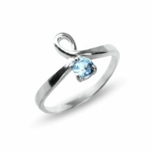 stříbrný zásnubní prsten