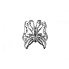 stříbrný prsten motýl