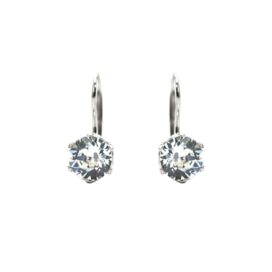 stříbrné náušnice swarovski Siam 6mm šperky jiříček