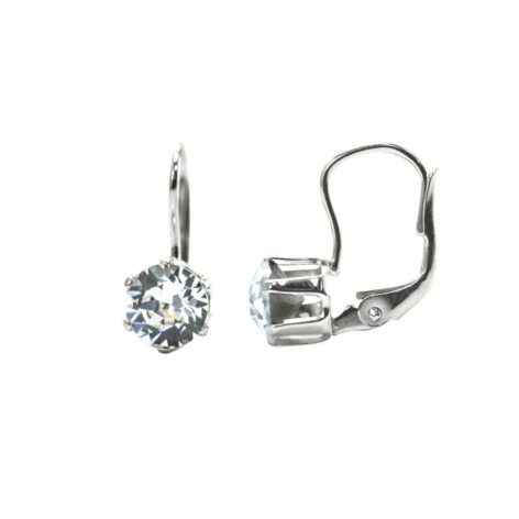 stříbrné náušnice swarovski Siam 6mm šperky jiříček