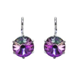 stříbrné náušnice swarovski rivoli paradise shine 12mm šperky jiříček