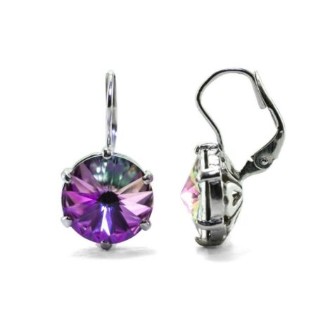 stříbrné náušnice swarovski rivoli paradise shine 12mm šperky jiříček