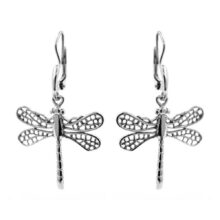 stříbrné náušnice vážky šperky jiříček