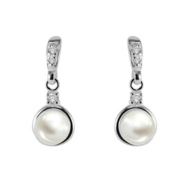 stříbrné perlové náušnice Adeline šperky jiříček 56