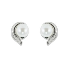 stříbrné perlové náušnice Angelie šperky jiříček