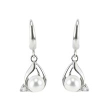 stříbrné perlové náušnice Ariel šperky jiříček