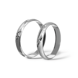 stříbrné snubní prsteny adriana A24 bílé zlato šperky milan jiříček