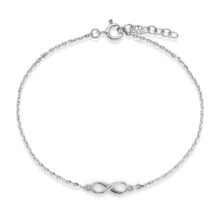 Náramek nekonečno bílé zlato šperky jiříček
