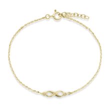 zlatý Náramek nekonečno žluté zlato šperky jiříček