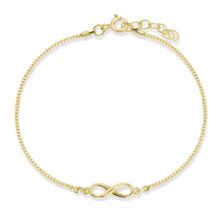 Stříbrný náhrdelník Nekonečno s kamínky