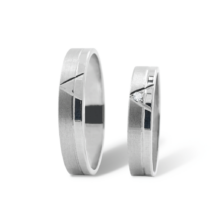 Carolina stříbrné snubní prsteny bílé zlato šperky milan jiříček K70