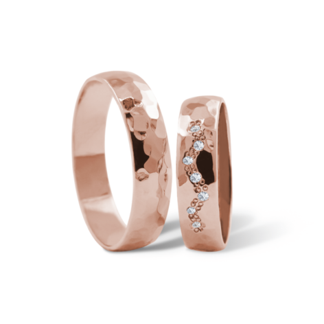 Colbie snubní prsteny růžové zlato šperky milan jiříček K110
