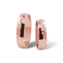 Colbie snubní prsteny růžové zlato šperky milan jiříček K110 B