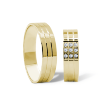 Constance zlaté snubní prsteny žluté zlato šperky milan jiříček K111