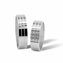 snubní prsteny bílé zlato