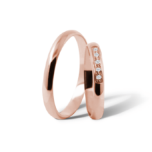 snubní prsteny christina K61 růžové zlato šperky milan jiříček