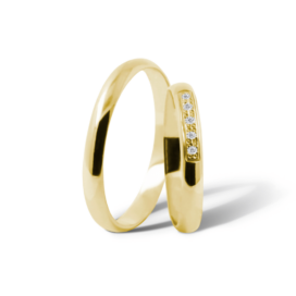 zlaté snubní prsteny christina K61 žluté zlato šperky milan jiříček