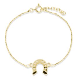 zlatý náramek podkova I žluté zlato šperky jiříček