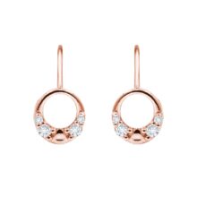 náušnice růžové zlato