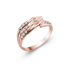 prsten andělská křídla růžové zlato šperky jiříček