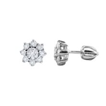 stříbrné náušnice květy Lily šperky jiříček