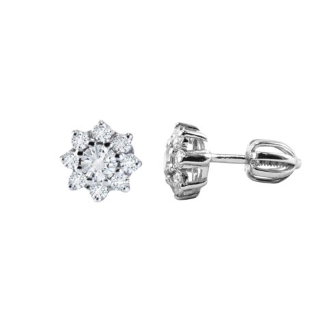 stříbrné náušnice květy Lily šperky jiříček