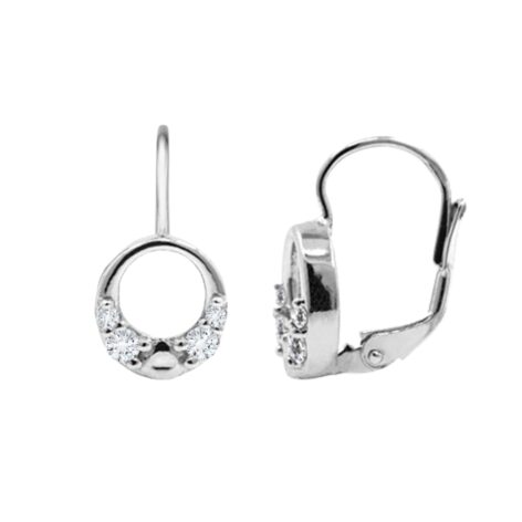 stříbrné náušnice se zirkony