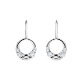 stříbrné náušnice se zirkony