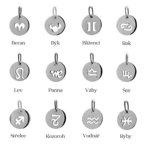 vega stříbrný přívěsek znamení zvěrokruhu šperky jiříček sada