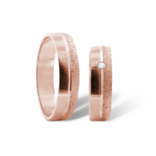 Carrie snubní prsteny růžové zlato šperky milan jiříček k125