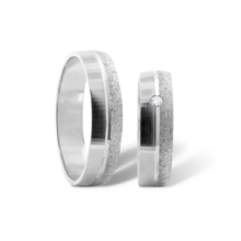 Carrie stříbrné snubní prsteny bílé zlato šperky milan jiříček k125