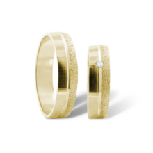 Carrie zlaté snubní prsteny žluté zlato šperky milan jiříček k125