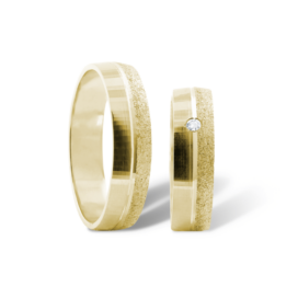 Carrie zlaté snubní prsteny žluté zlato šperky milan jiříček k125