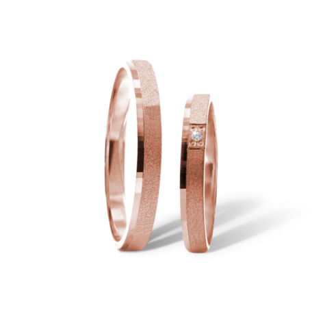 snubní prsteny calliope k123 růžové zlato šperky milan jiříček
