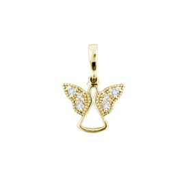 zlatý přívěsek anděl s kamínky šperky jiříček