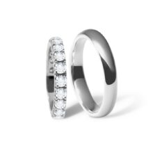 cornelia snubní prsteny bílé zlato stříbro