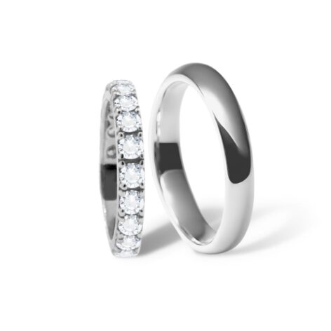 cornelia snubní prsteny bílé zlato stříbro
