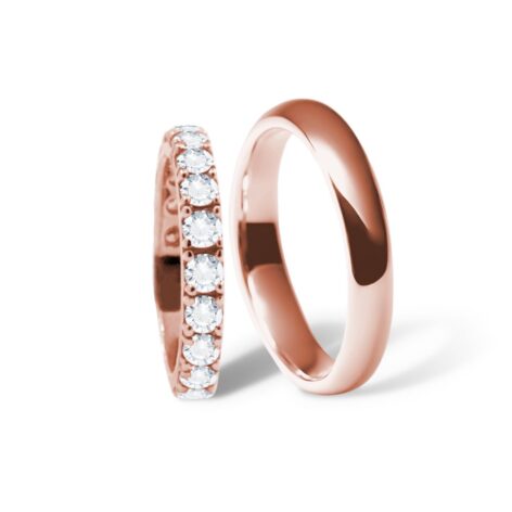 cornelia snubní prsteny růžové zlato