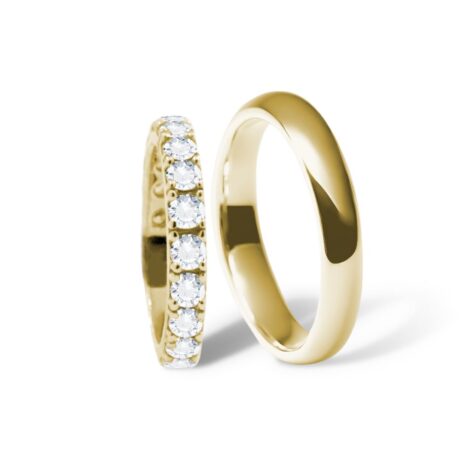 cornelia snubní prsteny žluté zlato